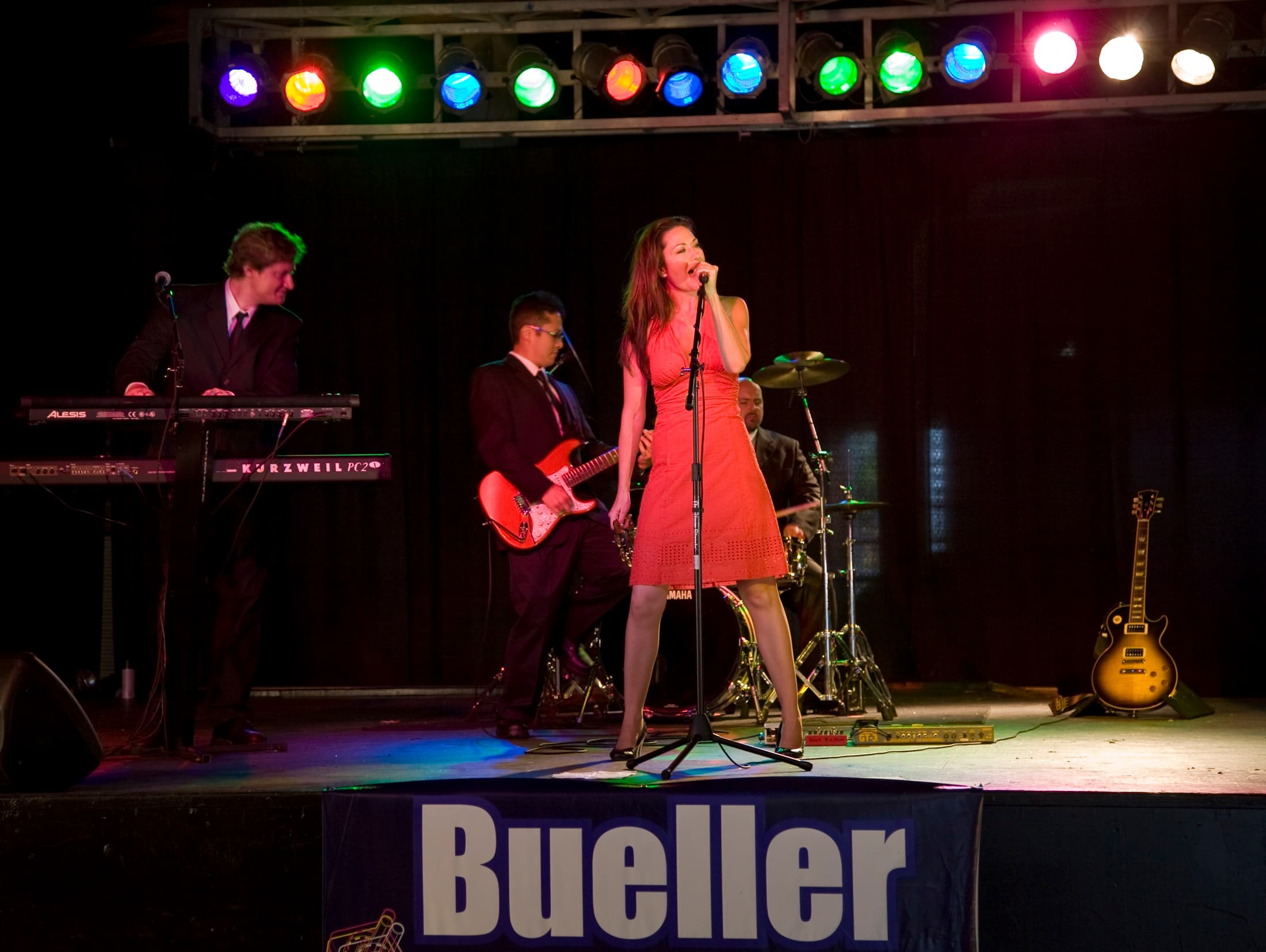 Bueller performing live on stage